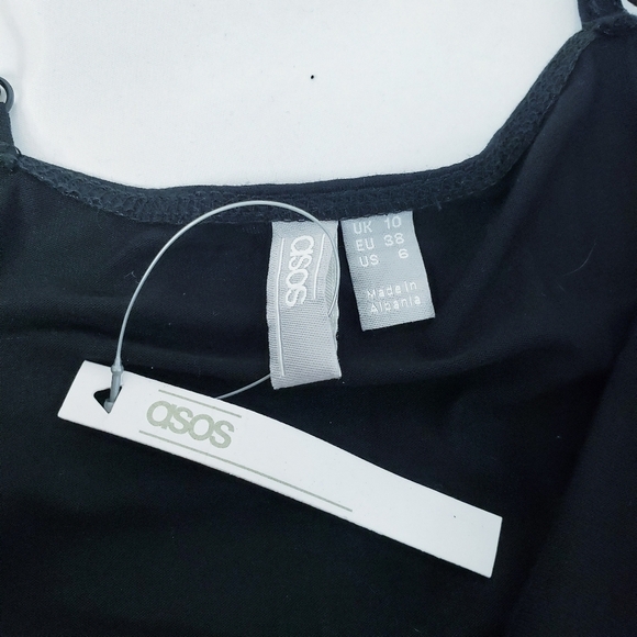 NWT ASOS Cami Jumpsuit with Tie Knot Front Black Jersey - Picture 9 of 9